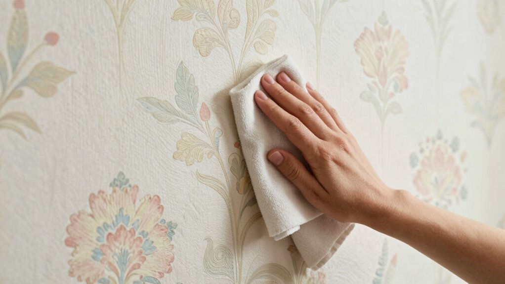 gentle cleaning preserves wallpaper