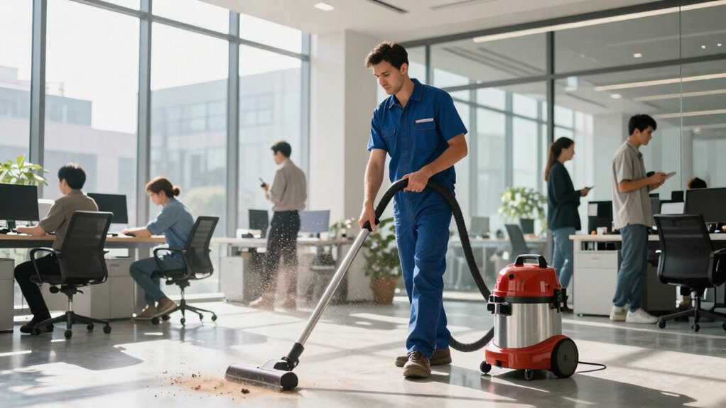 minimize daytime cleaning noise