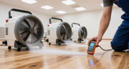 moisture detection and drying