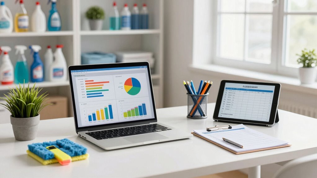 monthly cleaning business metrics
