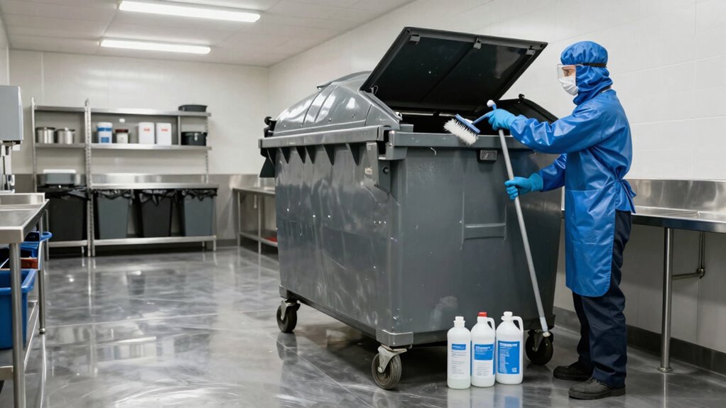 neglected commercial trash cleaning