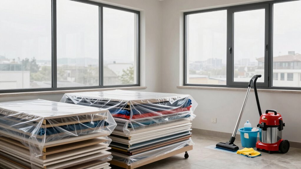 prepare surfaces before cleaning