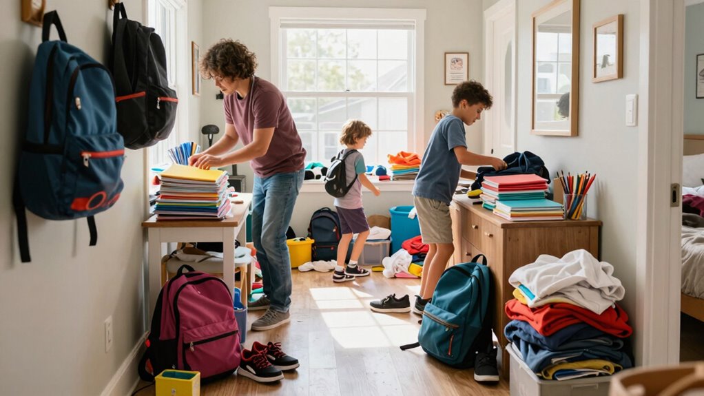 preparing organized family spaces