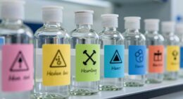 proper chemical bottle labeling