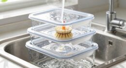 removing odors from reusables