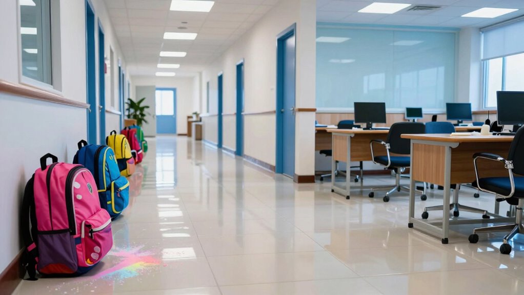 school cleaning schedule differences