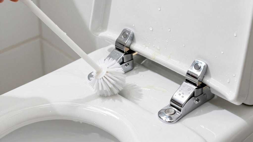 toilet hinge cleaning routine