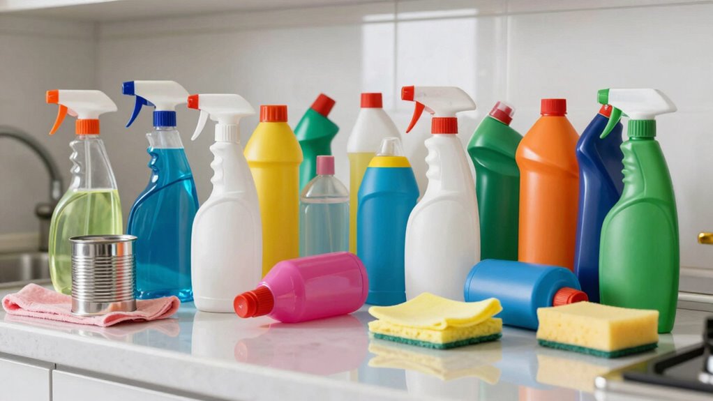 use cleaning products sparingly