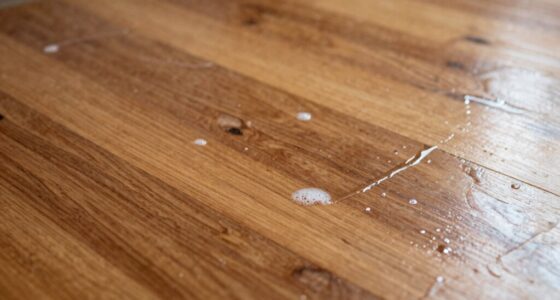 using harsh cleaning chemicals