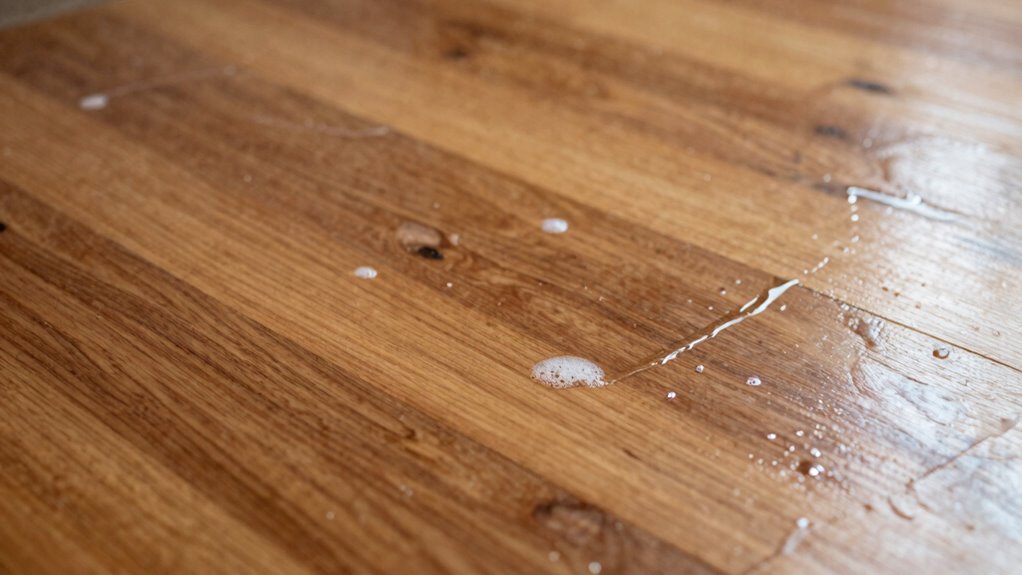 using harsh cleaning chemicals