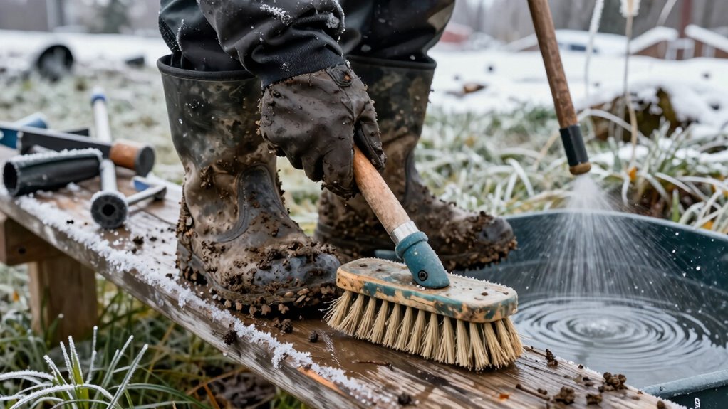 winter mud prevention routine
