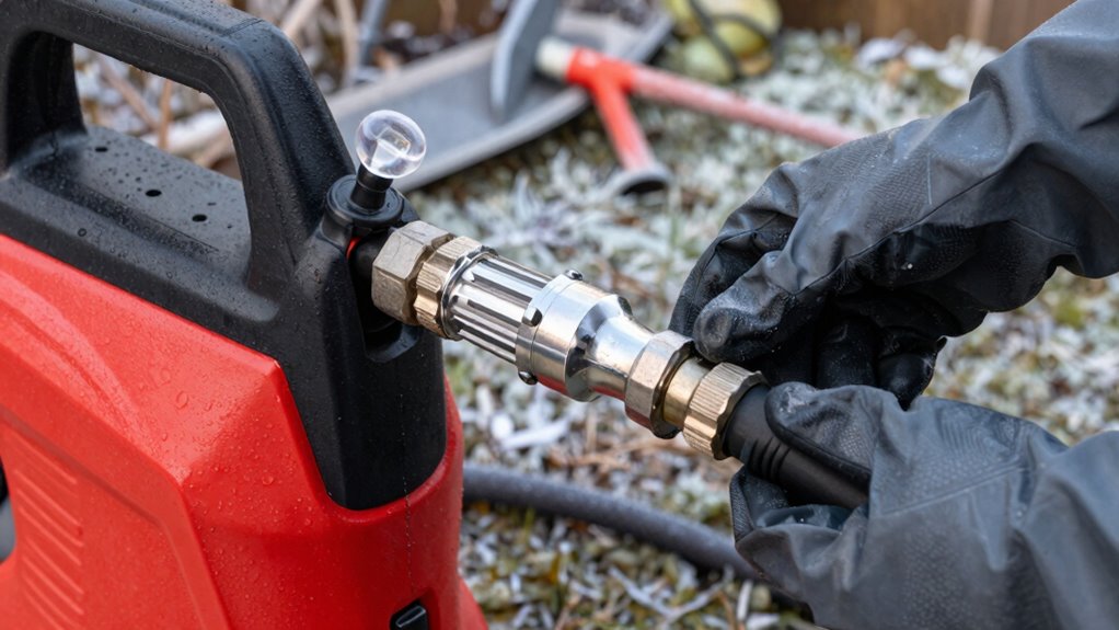 winterizing pressure washer properly