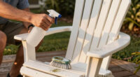 How the clean plastic adirondack chairs with “mold”?