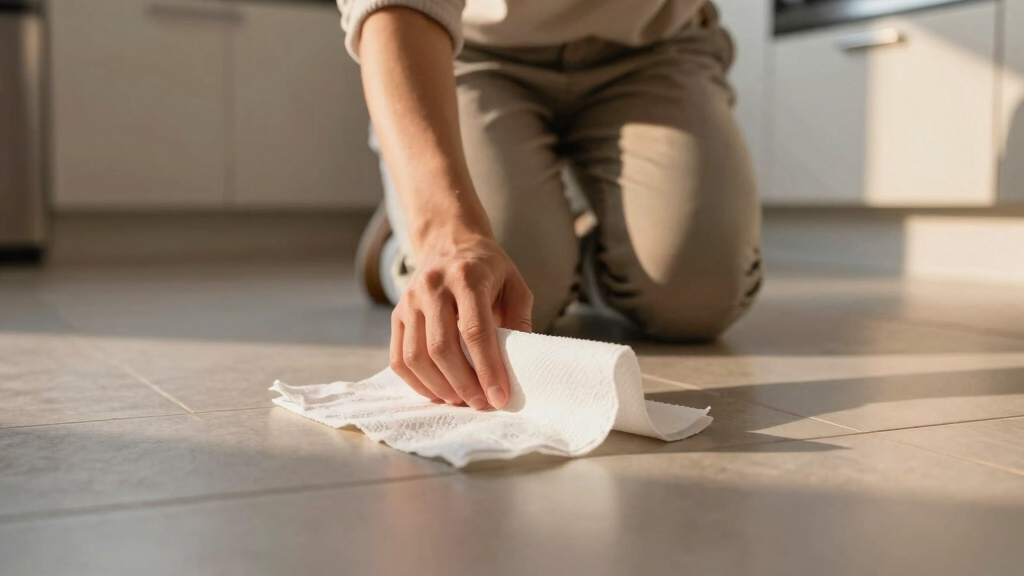 My Mom Told Me To Put A Paper Towel On My Kitchen Floor, And It Was Brilliant