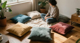 10 Floor Cushions That Instantly Create Cozy Reading Nooks (And Extra Seating!)