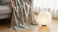 She Draped A Scarf Over IKEA’s Paper Lantern, And It Looks Custom