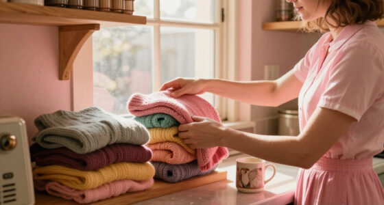 She Stores Sweaters In The Kitchen Of Her Pink-Drenched 1920S LA Studio