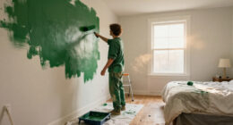 A Bright White Bedroom Is Now A Green Cocoon “Inspired By The Forest”