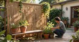 Skip Traditional Fences: Add Privacy To Your Yard With This Boho-Inspired Idea