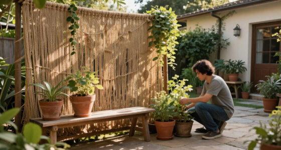 Skip Traditional Fences: Add Privacy To Your Yard With This Boho-Inspired Idea